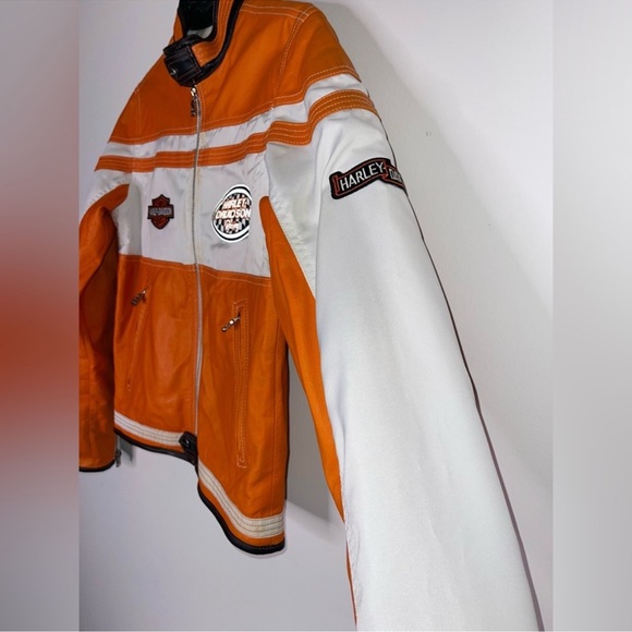 Genuine Leather Motorcycle Jacket-Custom
Made Harley Davidson Style/Dragon Print - Picture 8 of 17